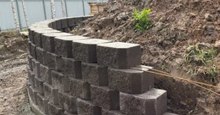 Установка подпорной стенки в Чайковском в октябре